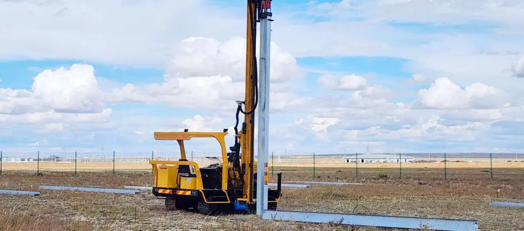 Pile driver and solar project