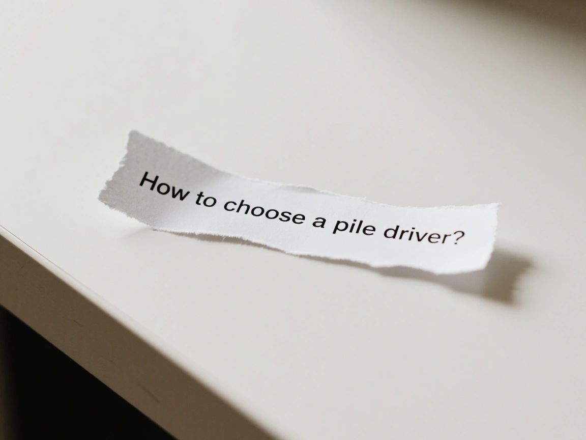 How to choose a pile driver?