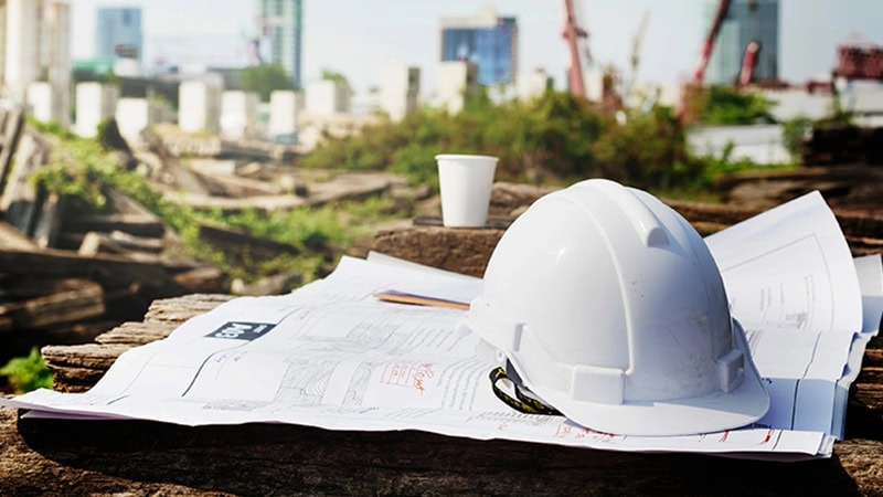 Green construction site
