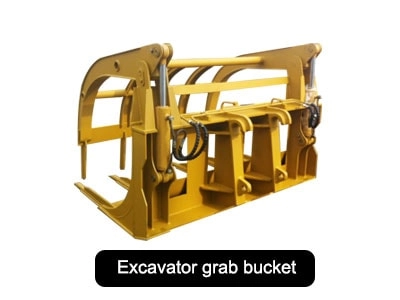 Excavator grab bucket