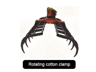 Rotating cotton clamp