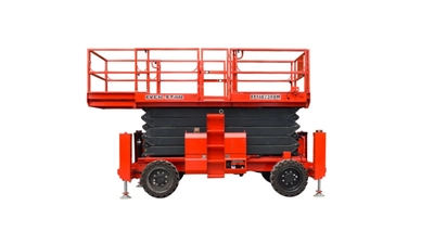 Off-road diesel scissor lift